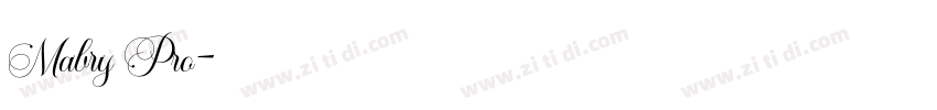 Mabry Pro字体转换